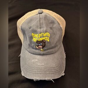 🏆THE WINNING TEAM🏆 Gray/maize and Tan Trucker Hat Design